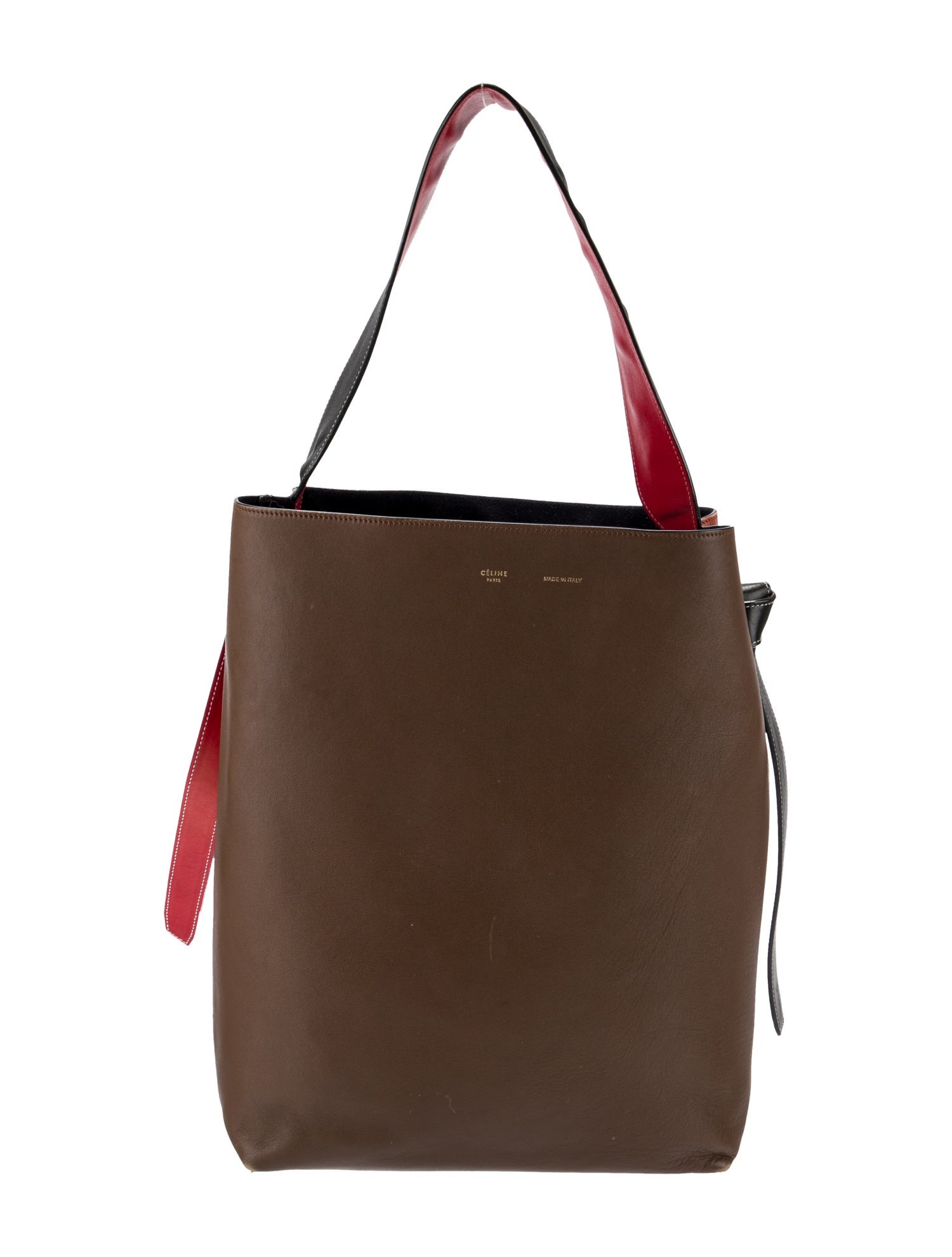 Celine Leather Twisted Cabas Small