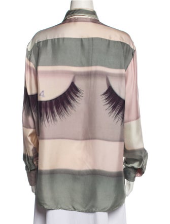 Celine 2018 Silk Button-Up Top