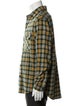 Celine Plaid Print Long Sleeve Western Shirt