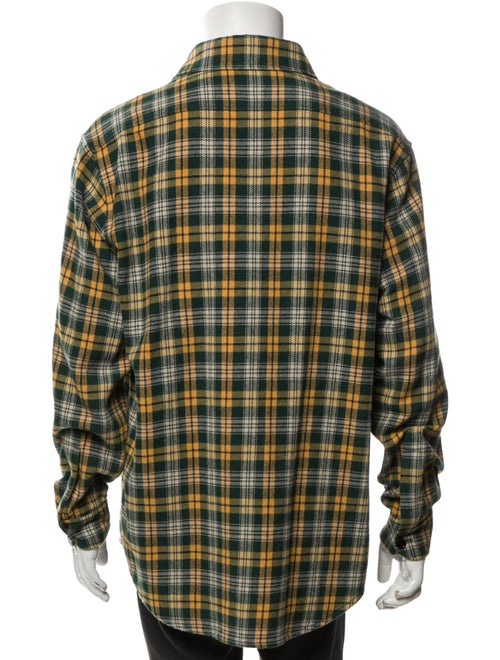 Celine Plaid Print Long Sleeve Western Shirt