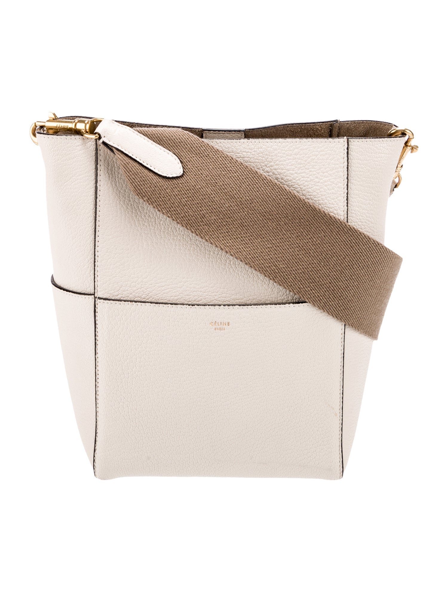 Celine Leather Seau Sangle Small
