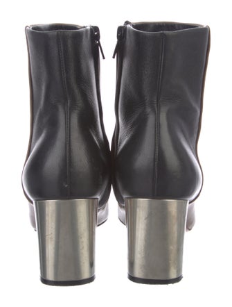Celine Leather Colorblock Pattern Chelsea Boots
