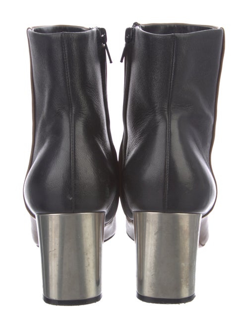 Celine Leather Colorblock Pattern Chelsea Boots