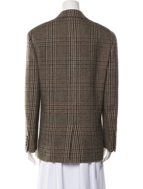 Celine Wool Tweed Pattern Blazer
