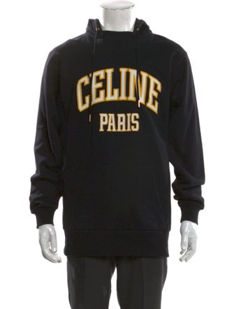 Celine Graphic Print Mock Neck Sweatshirt