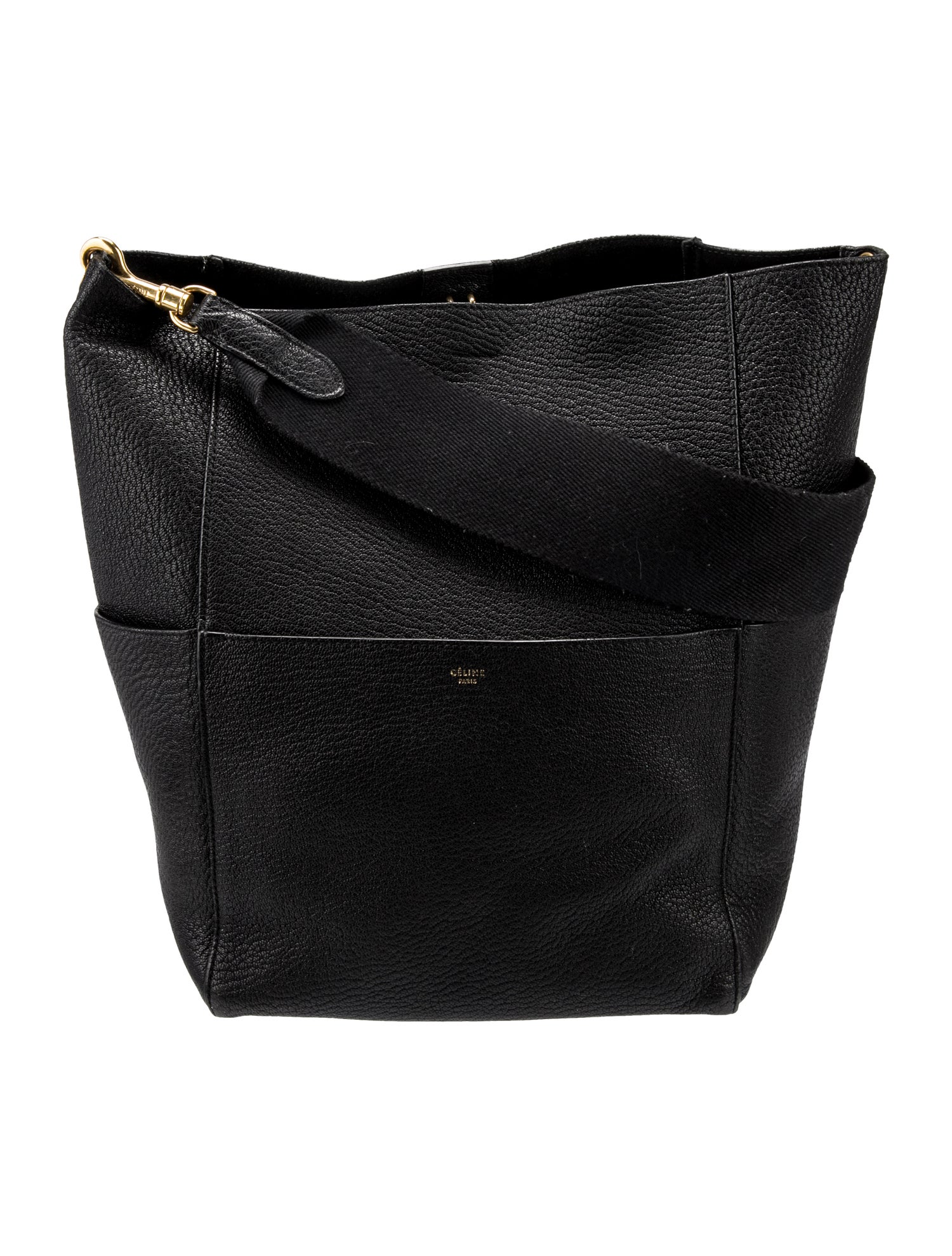 Celine Leather Seau Sangle Medium