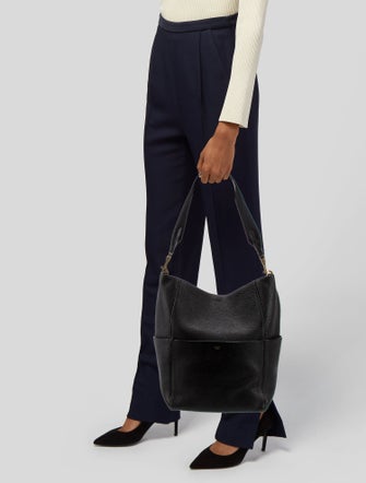 Celine Leather Seau Sangle Medium