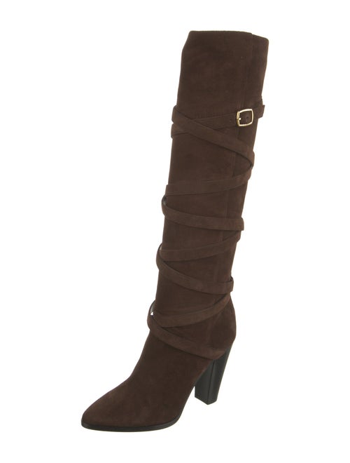 Celine Suede Slouch Boots