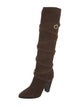 Celine Suede Slouch Boots