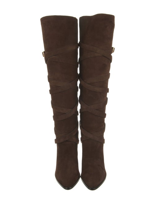 Celine Suede Slouch Boots