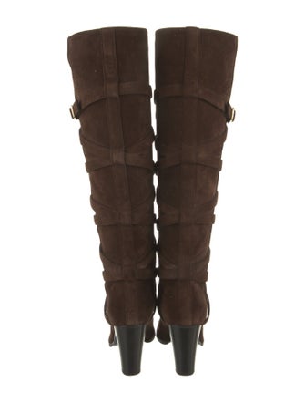 Celine Suede Slouch Boots