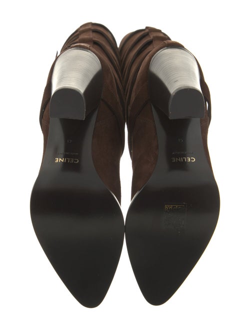 Celine Suede Slouch Boots