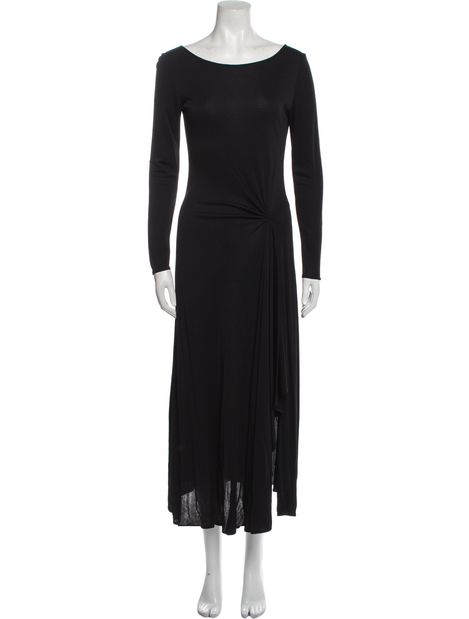 Celine Bateau Neckline Long Dress
