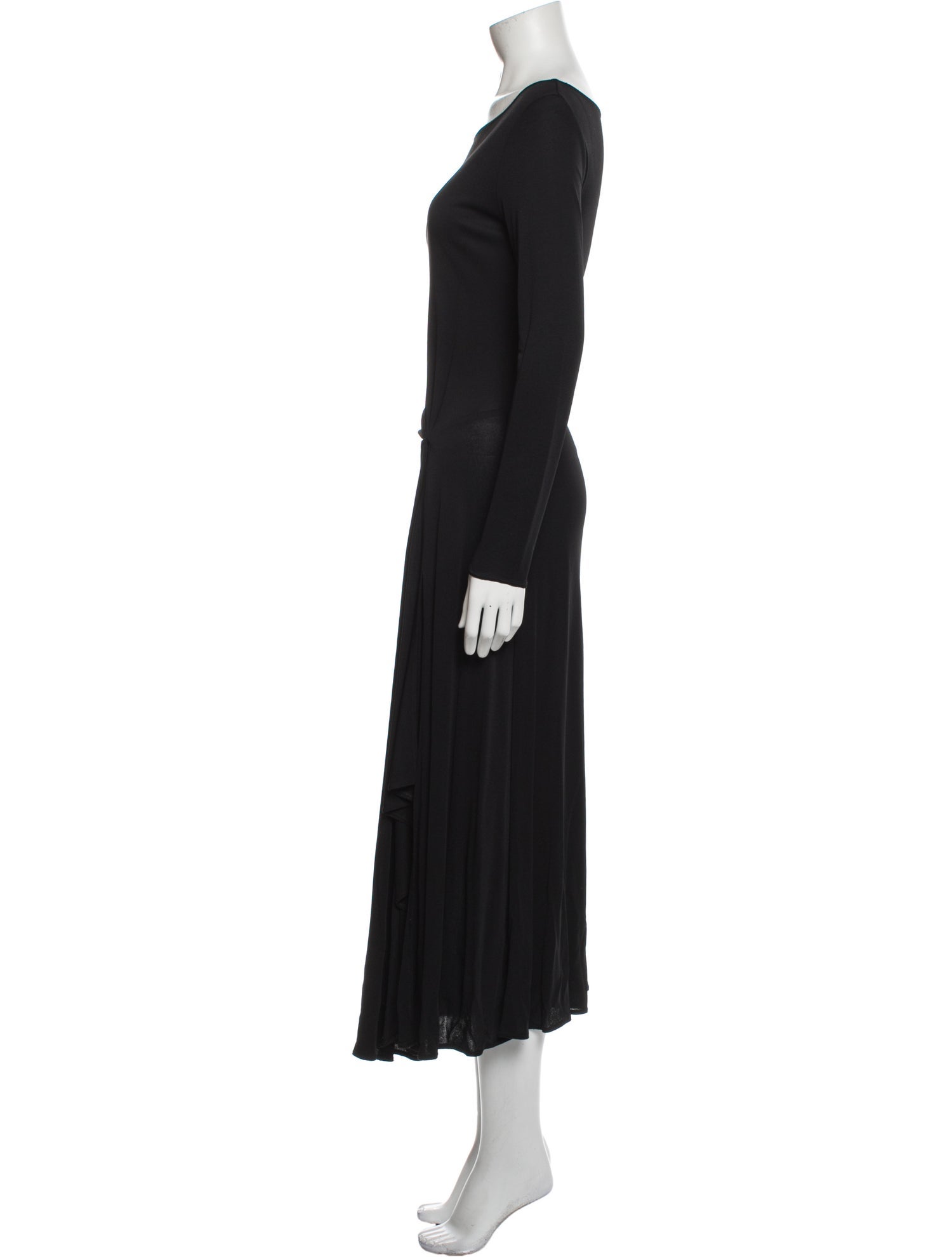 Celine Bateau Neckline Long Dress