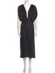 Celine V-Neck Midi Length Dress