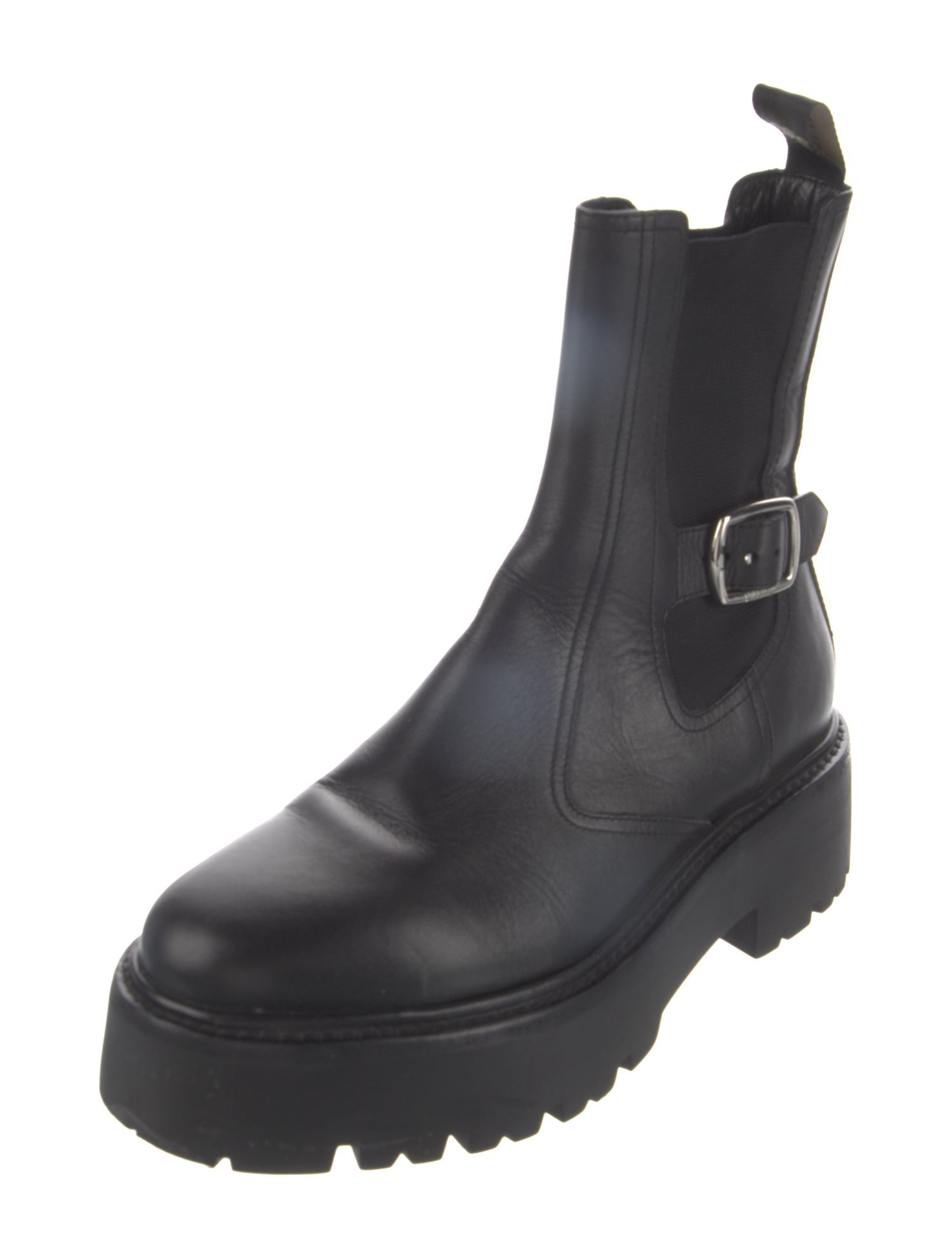 Celine Leather Tie-Dye Print Combat Boots