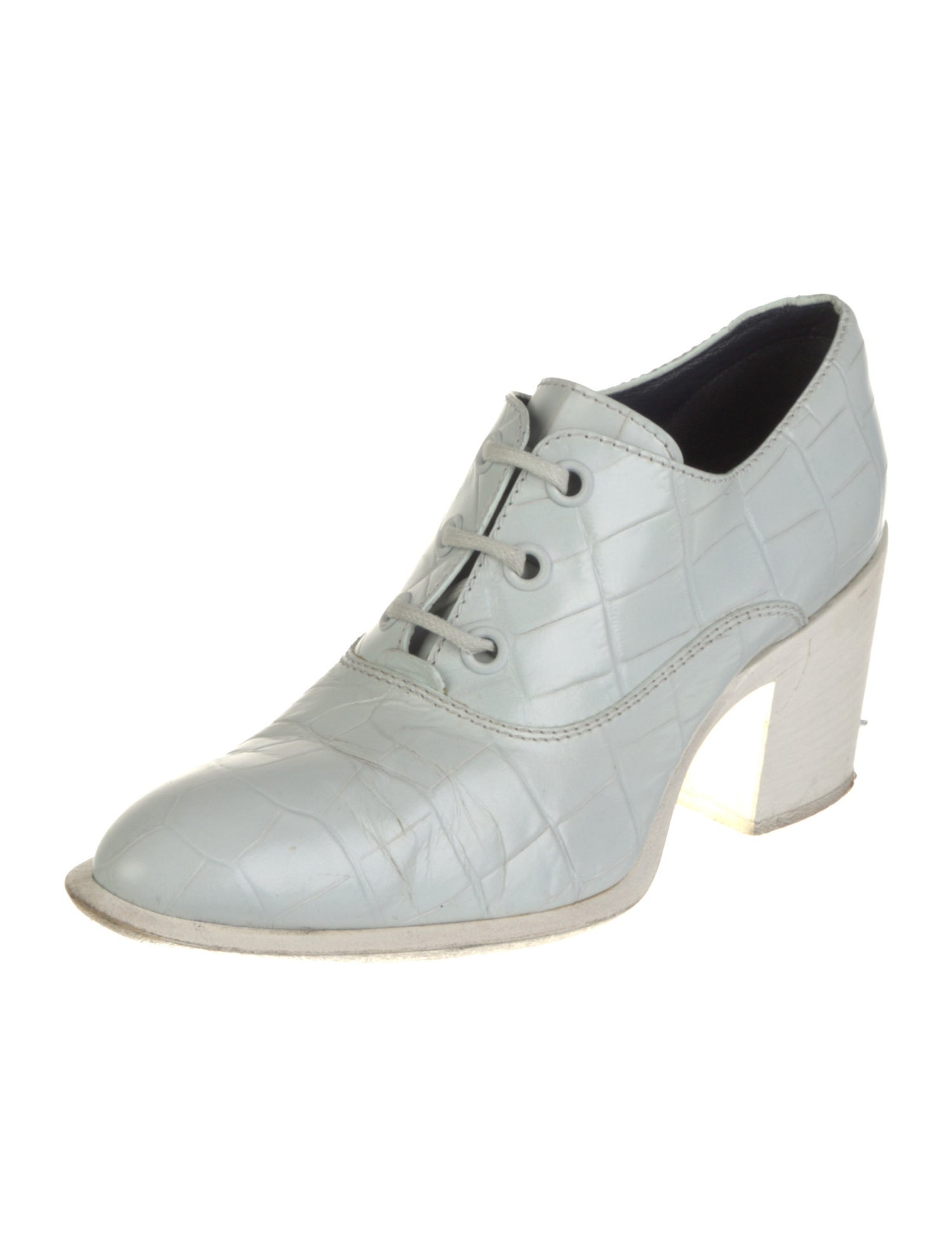 Celine Embossed Leather Pumps