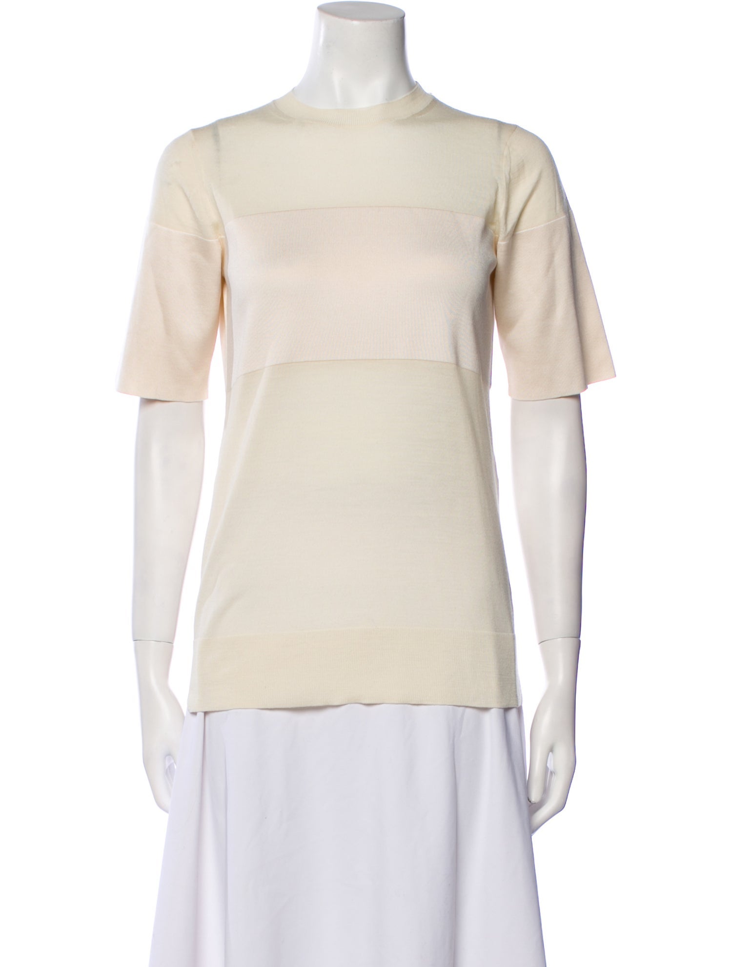 Celine Wool Crew Neck T-Shirt