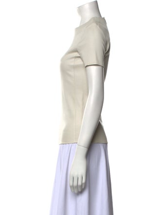 Celine Lambskin Crew Neck T-Shirt