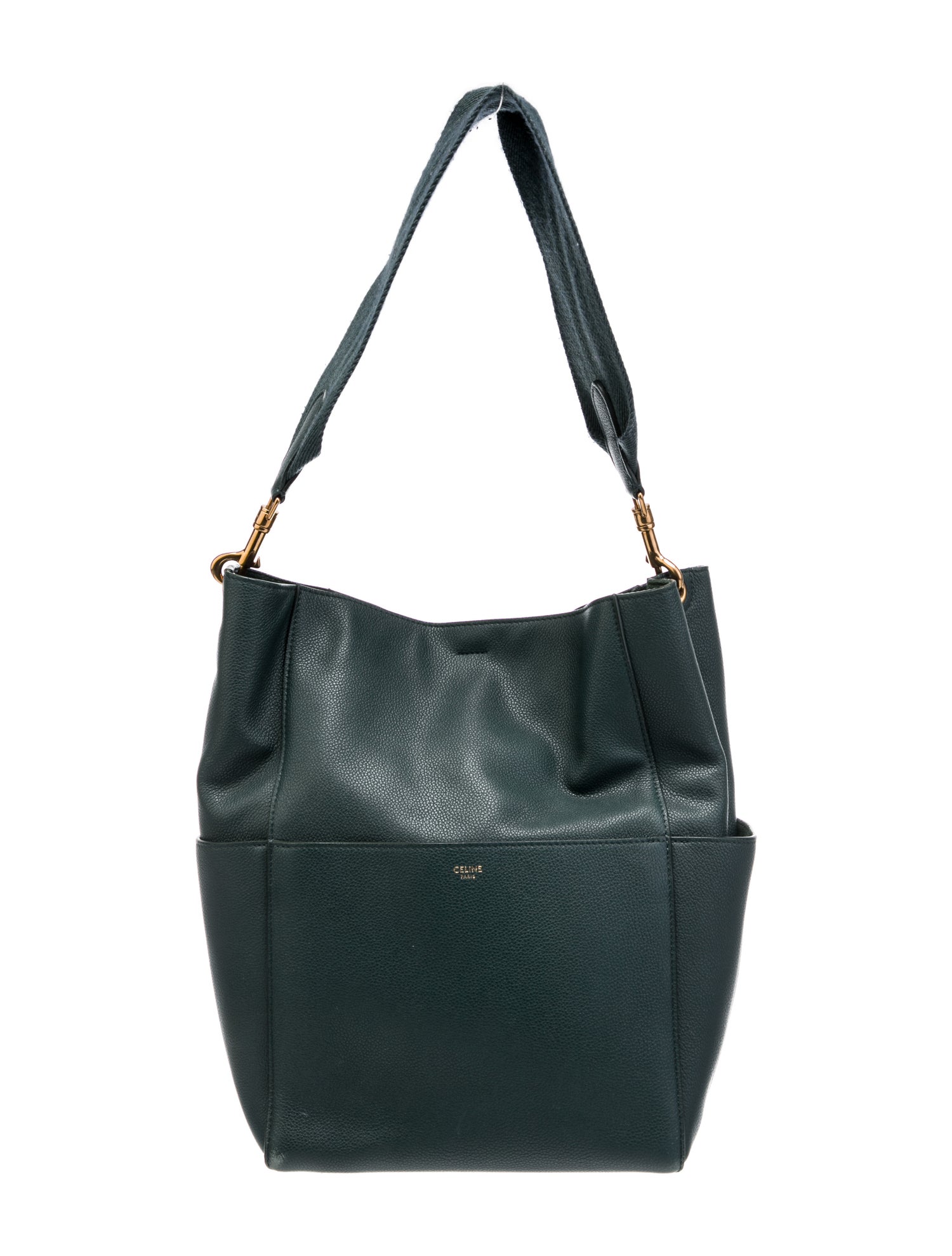 Celine Leather Seau Sangle Medium