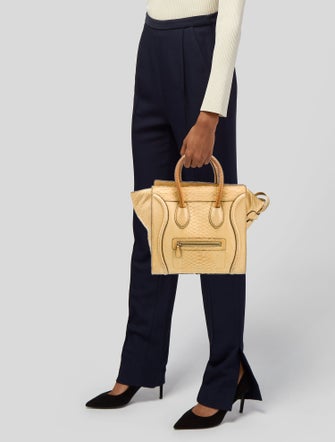 Celine Python Luggage Mini