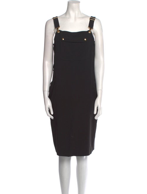 Celine Square Neckline Knee-Length Dress