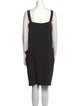 Celine Square Neckline Knee-Length Dress
