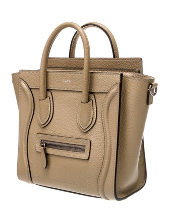 Celine Leather Luggage Nano