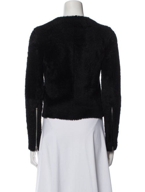 Celine Leather Fur Jacket