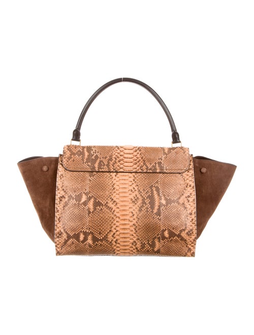 Celine Céline Large Python Trapeze Bag