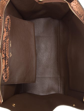 Celine Céline Large Python Trapeze Bag