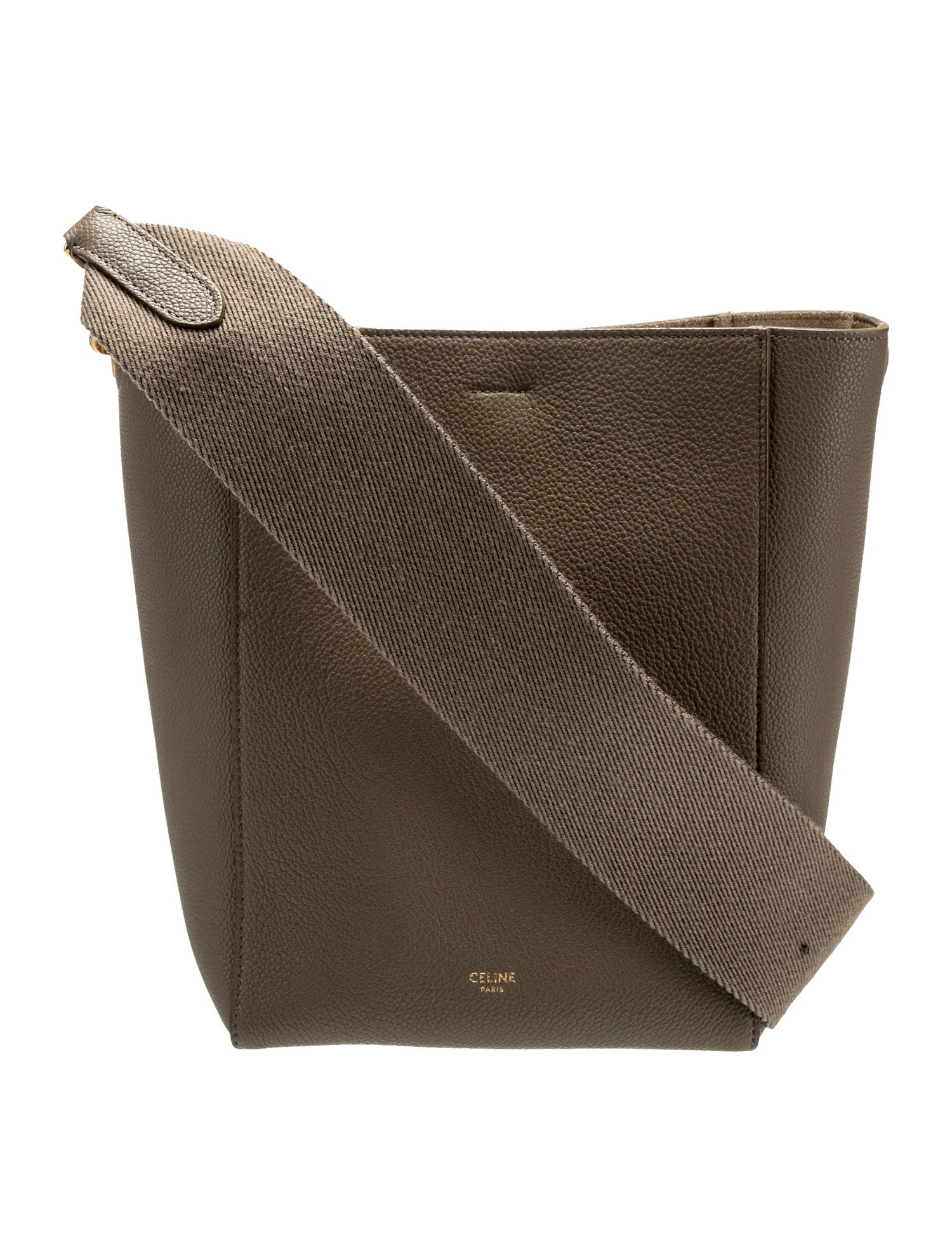 Celine Leather Seau Sangle Small