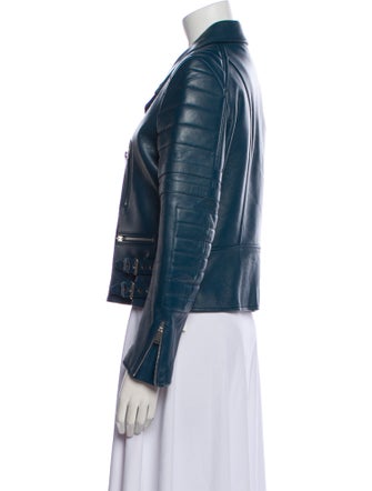 Celine Late 2000's - Early 2010's Leather Biker Jacket