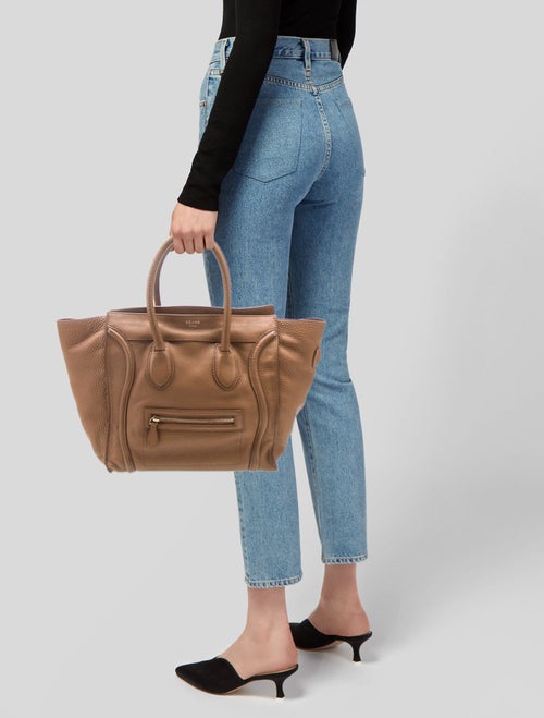 Celine Leather Luggage Mini