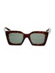 Celine Square Tinted Sunglasses