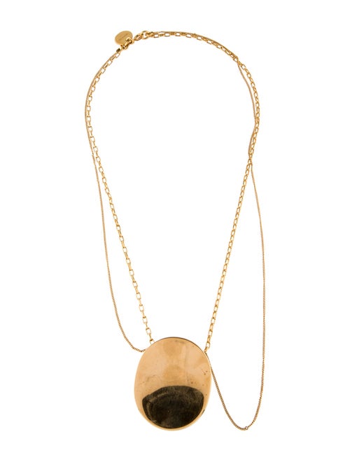 Celine Oval Pendant Necklace