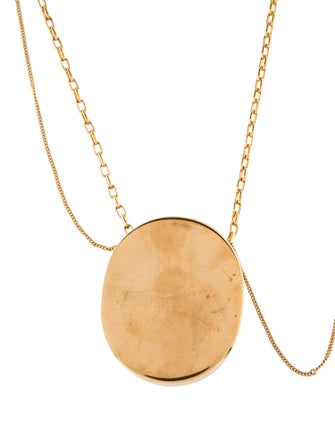 Celine Oval Pendant Necklace
