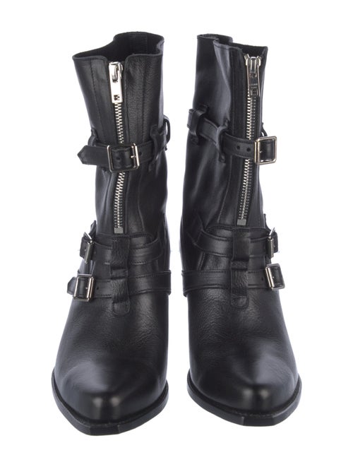 Celine Leather Moto Boots