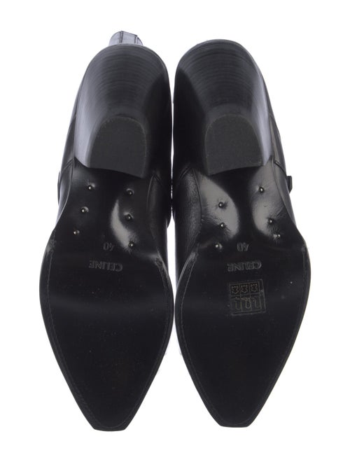 Celine Leather Moto Boots