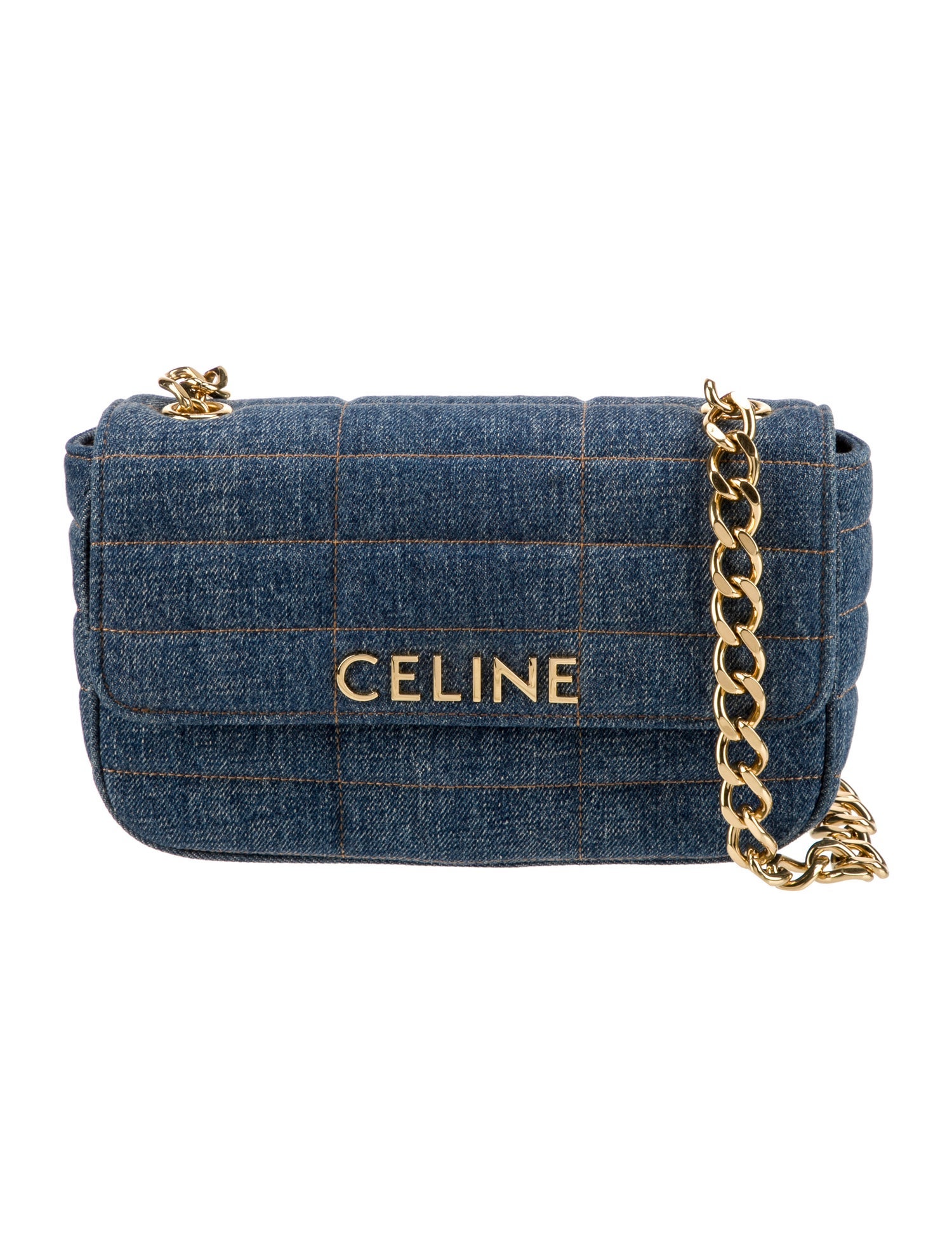 Celine Denim Chain Shoulder bag 2023