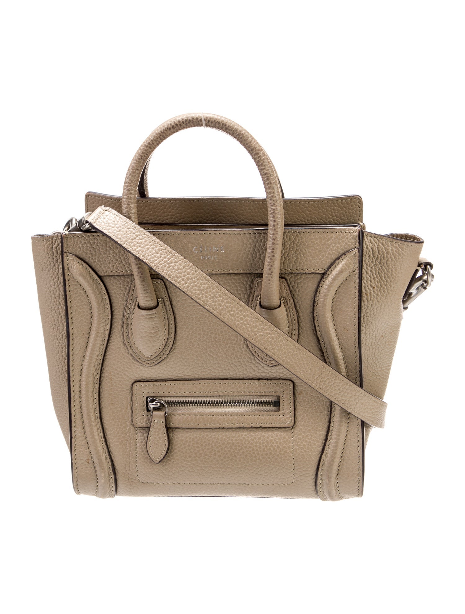 Celine Leather Luggage Nano