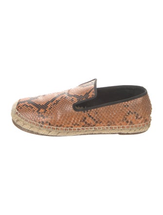 Celine Snakeskin Animal Print Espadrilles