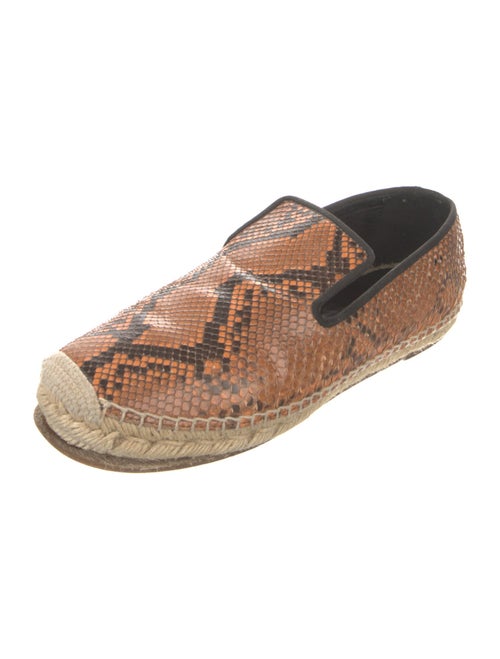 Celine Snakeskin Animal Print Espadrilles