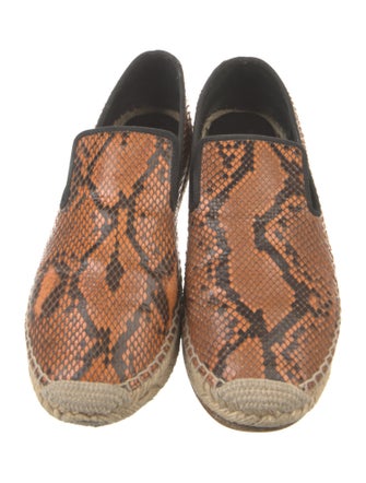 Celine Snakeskin Animal Print Espadrilles