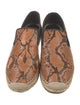 Celine Snakeskin Animal Print Espadrilles