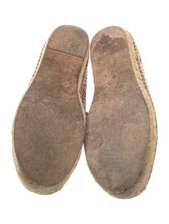 Celine Snakeskin Animal Print Espadrilles