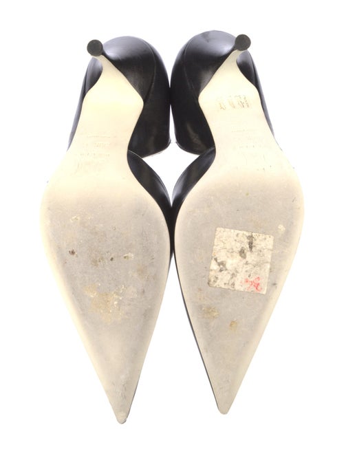 Celine Leather Lasercut Accents D'Orsay Pumps