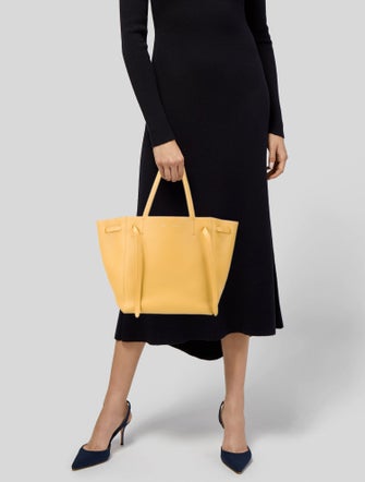 Celine Leather Cabas Phantom w/Belt Small