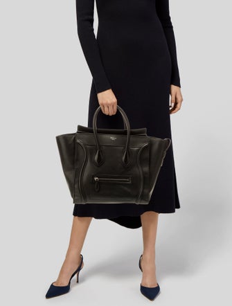 Celine Leather Luggage Medium