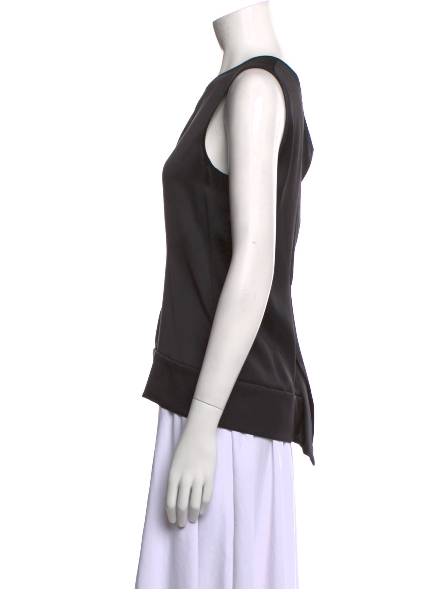 Celine Silk Crew Neck Top